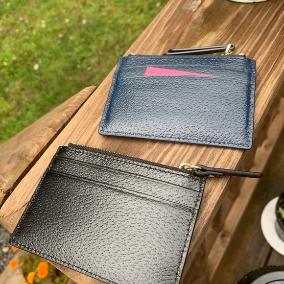 Authentic Kate Spade boarskin leather zip card cs - Picture 6 of 7